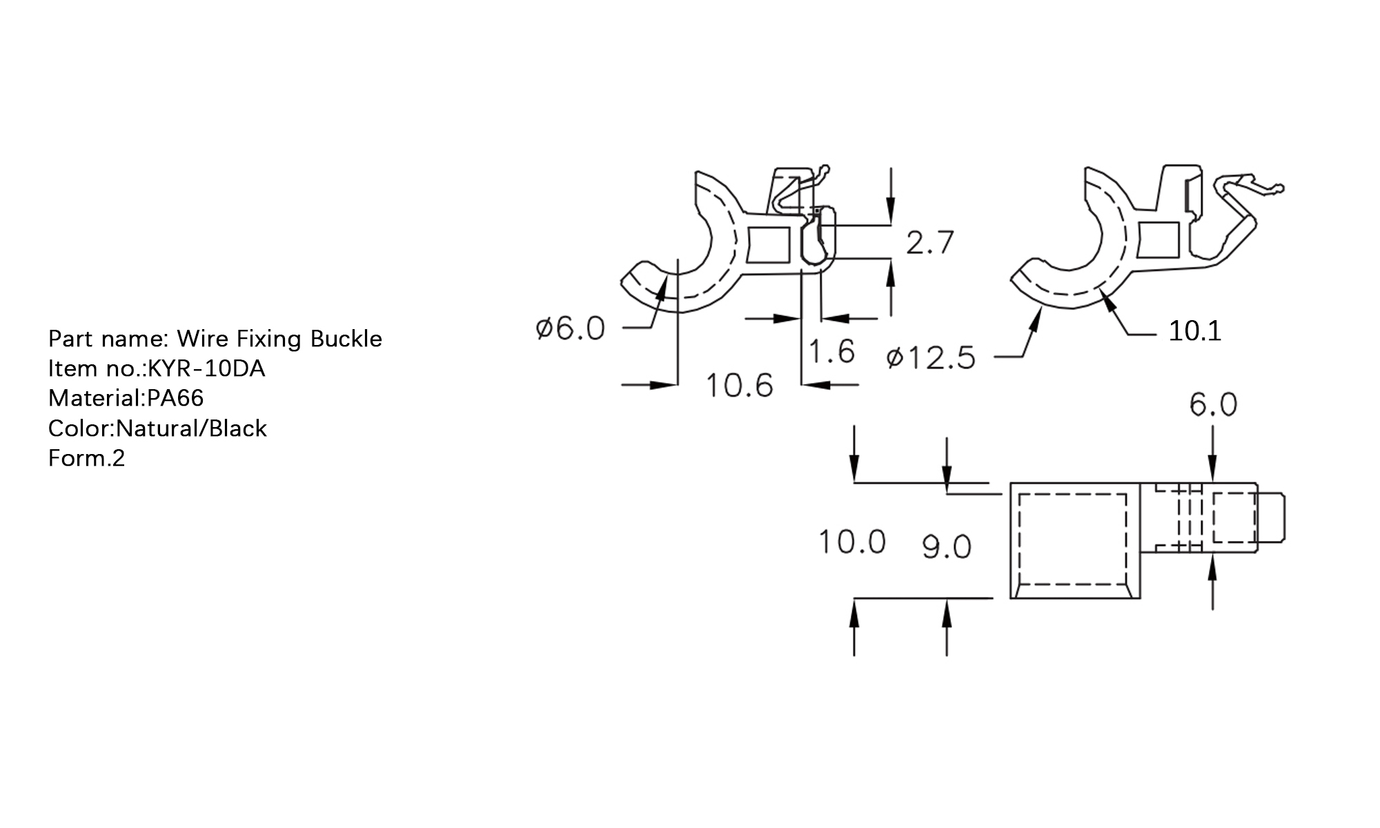 Wire Fixing Buckle KYR-10DA